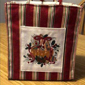 Longaberger Holiday Tote Bag